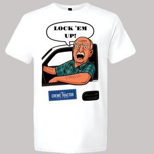 Trey Taylor Crewe Tractor Lock 'Em Up! Written Permission T-shirt